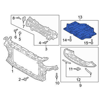 Hyundai OE - Front Radiator Support Splash Shield