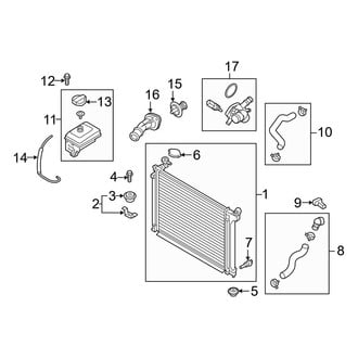 Hyundai OE - Cooling - Radiator & Components (1.6L)
