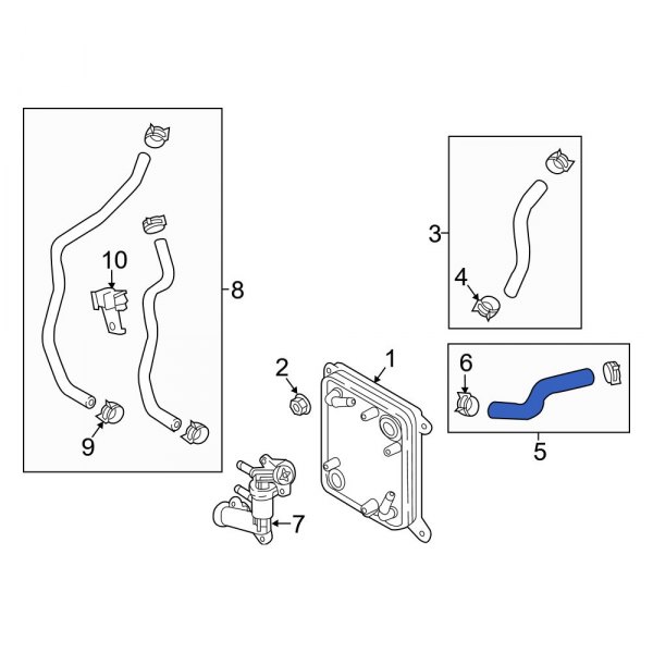 Automatic Transmission Oil Cooler Hose