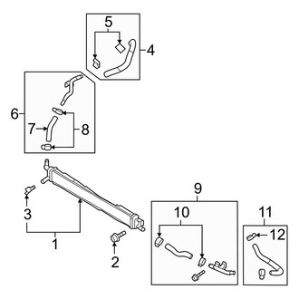 Hyundai OE - Inverter Cooling Components (FULL HYBRID EV-GAS (FHEV) / PLUG-IN HYBRID EV-GAS (PHEV))