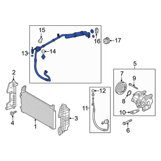 Hyundai OE - A/C Refrigerant Suction Hose