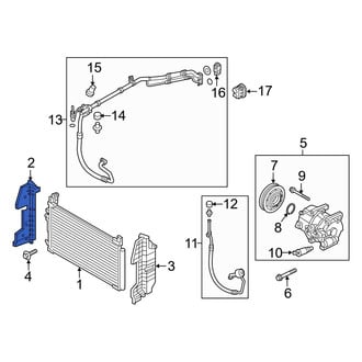 Hyundai OE - Front Right Radiator Support Air Deflector