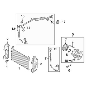 Hyundai OE - Air Conditioner & Heater - Condenser, Compressor & Lines