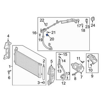 Hyundai OE - A/C Service Valve Core