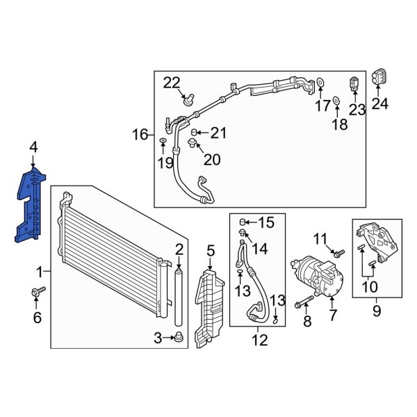 Radiator Support Air Deflector