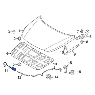 Hyundai OE - Front Hood Latch