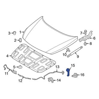 Hyundai OE - Front Hood Release Handle