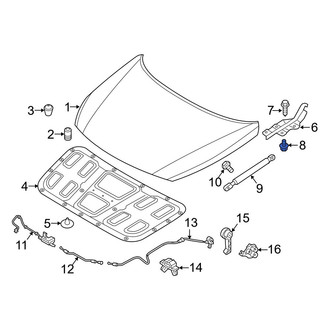 Hyundai OE - Lower Hood Hinge Bolt