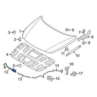 Hyundai OE - Front Hood Latch