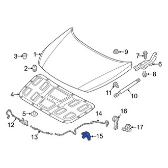 Hyundai OE - Hood Release Cable Clip