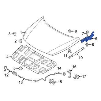 Hyundai OE - Front Right Hood Hinge