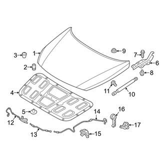Hyundai OE - Hood & Components (Hybrid / Hybrid Limited / Plug-In Hybrid / Plug-In Hybrid Limited)
