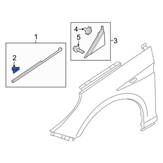 Hyundai OE - Fender Molding Retainer