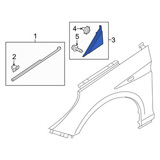 Hyundai OE - Front Left Fender Filler Panel