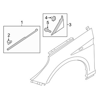 Hyundai OE - Fender - Exterior Trim (Base / Eco / Limited / Limited 2.0T / SE / Sport / Sport 2.0T)