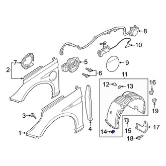 Hyundai OE - Fender Liner Nut