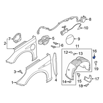 Hyundai OE - Fender Liner Nut
