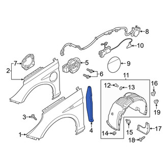 Hyundai OE - Front Right Fender Filler Panel