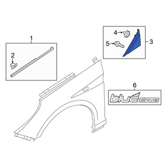 Hyundai OE - Front Left Fender Filler Panel