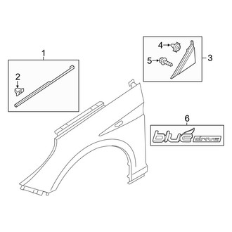 Hyundai OE - Fender - Exterior Trim (Hybrid / Hybrid Limited / Plug-In Hybrid / Plug-In Hybrid Limited)