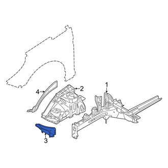Hyundai OE - Left Fender Apron Bracket