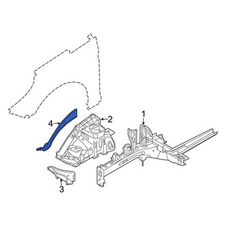 Hyundai OE - Front Left Fender Rail