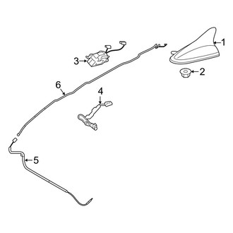 Hyundai OE - Electrical - Antenna (Base / Eco / Limited / Limited 2.0T / SE / Sport / Sport 2.0T)