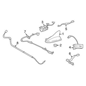 Hyundai OE - Electrical - Antenna (Hybrid / Hybrid Limited / Plug-In Hybrid / Plug-In Hybrid Limited)
