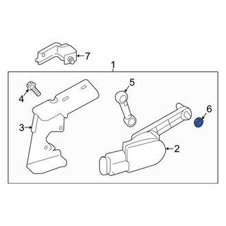 Hyundai OE - Headlight Level Sensor Nut