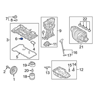 Hyundai OE - Engine Valve Cover Washer Seal