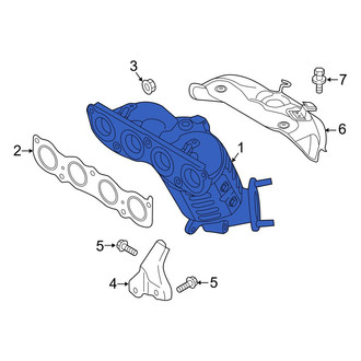 Hyundai OE - Catalytic Converter with Integrated Exhaust Manifold