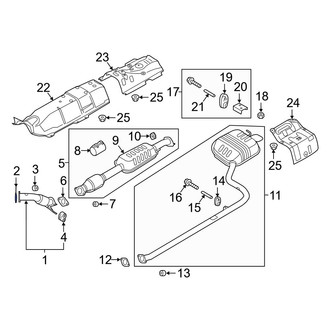 Hyundai OE - Front Exhaust Muffler Gasket