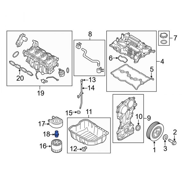 Engine Oil Filter Adapter