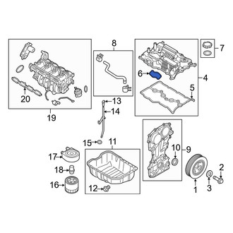 Hyundai OE - Engine Valve Cover Washer Seal