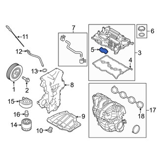 Hyundai OE - Engine Valve Cover Washer Seal