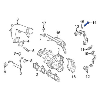 Hyundai OE - Turbocharger Coolant Line Bolt