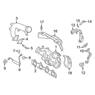 Hyundai OE - Engine / Transaxle - Turbocharger & Components (1.6L)