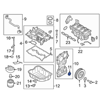 Hyundai OE - Front Engine Crankshaft Seal