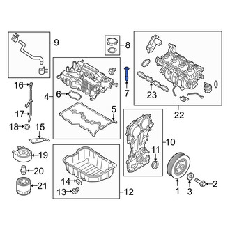 Hyundai OE - Engine Valve Cover Bolt