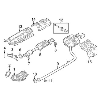 Hyundai OE - Exhaust System - Exhaust Components (1.6L)