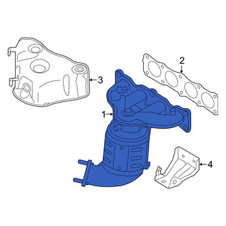 Hyundai OE - Catalytic Converter with Integrated Exhaust Manifold