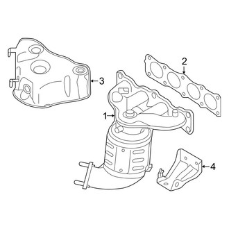 Hyundai OE - Exhaust System - Exhaust Manifold (Base / Limited / SE / Sport 2.4L)