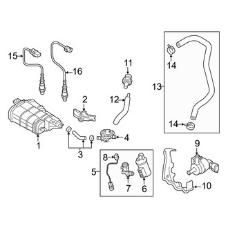 Hyundai OE - Emission System - Emission Components (Hybrid / Hybrid Limited)