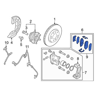 Hyundai OE - Front Disc Brake Pad Set