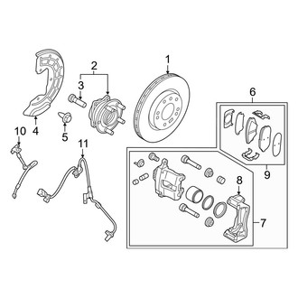 Hyundai OE - Front Suspension - Brake Components