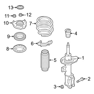 Hyundai OE - Front Suspension - Struts & Components (Hybrid / Hybrid Limited / Plug-In Hybrid / Plug-In Hybrid Limited)
