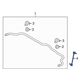 Hyundai OE - Front Left Suspension Stabilizer Bar Link