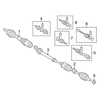 Hyundai OE - Front Suspension - Drive Axles (Eco)