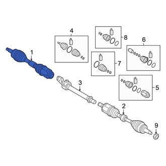 Hyundai OE - Front Right CV Axle Assembly