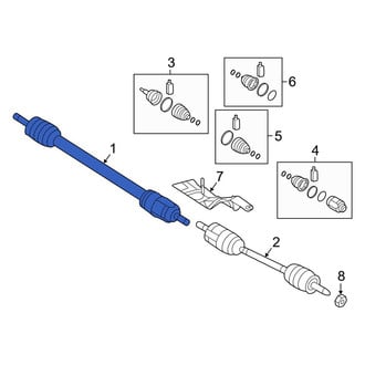 Hyundai OE - Front Right CV Axle Assembly